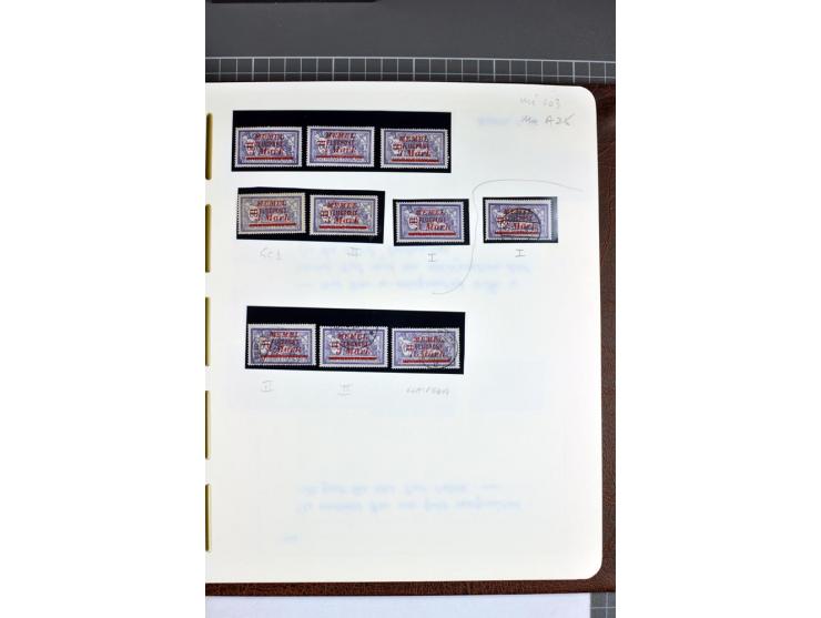 1920/22, umfangreiche ungebrauchte/postfrische und gestempelte Sammlung ab Germania mit u.a. Mi.-Nr. 10(4),11(5), 12(5) und 1
