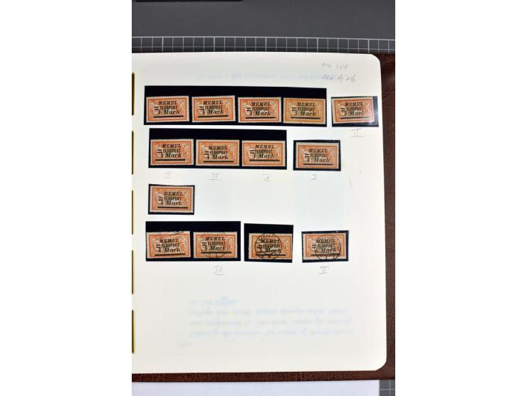 1920/22, umfangreiche ungebrauchte/postfrische und gestempelte Sammlung ab Germania mit u.a. Mi.-Nr. 10(4),11(5), 12(5) und 1