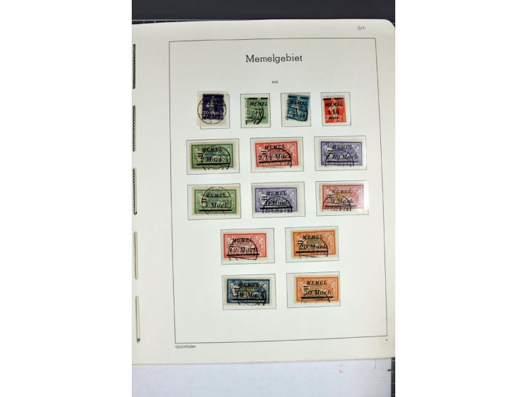 1920/22, umfangreiche ungebrauchte/postfrische und gestempelte Sammlung ab Germania mit u.a. Mi.-Nr. 10(4),11(5), 12(5) und 1