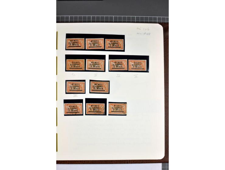 1920/22, umfangreiche ungebrauchte/postfrische und gestempelte Sammlung ab Germania mit u.a. Mi.-Nr. 10(4),11(5), 12(5) und 1