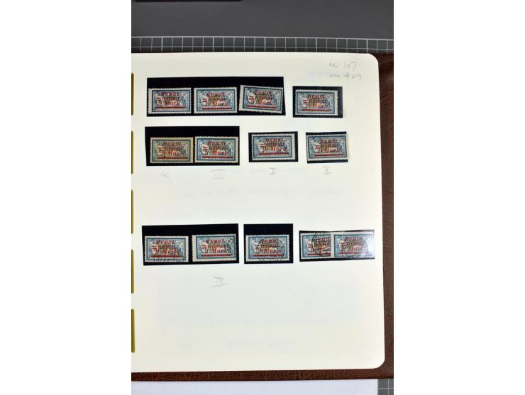 1920/22, umfangreiche ungebrauchte/postfrische und gestempelte Sammlung ab Germania mit u.a. Mi.-Nr. 10(4),11(5), 12(5) und 1
