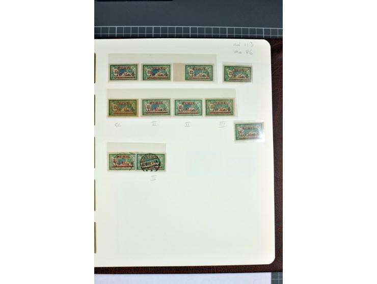 1920/22, umfangreiche ungebrauchte/postfrische und gestempelte Sammlung ab Germania mit u.a. Mi.-Nr. 10(4),11(5), 12(5) und 1