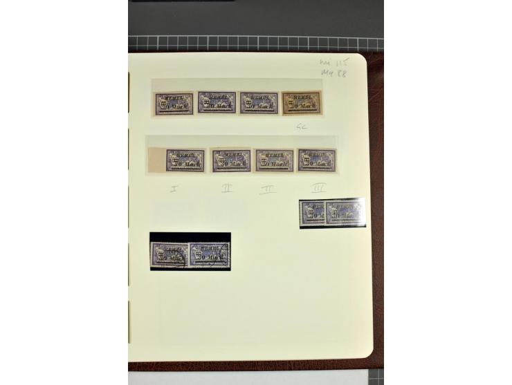 1920/22, umfangreiche ungebrauchte/postfrische und gestempelte Sammlung ab Germania mit u.a. Mi.-Nr. 10(4),11(5), 12(5) und 1