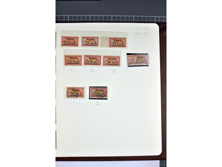 1920/22, umfangreiche ungebrauchte/postfrische und gestempelte Sammlung ab Germania mit u.a. Mi.-Nr. 10(4),11(5), 12(5) und 1