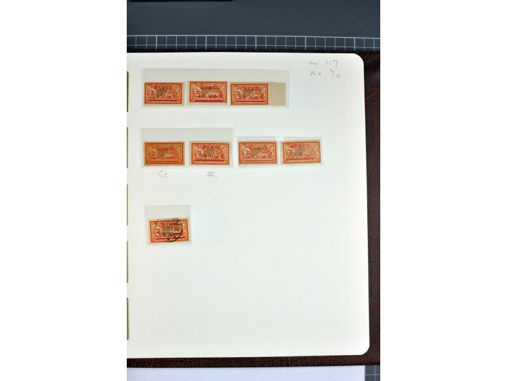 1920/22, umfangreiche ungebrauchte/postfrische und gestempelte Sammlung ab Germania mit u.a. Mi.-Nr. 10(4),11(5), 12(5) und 1