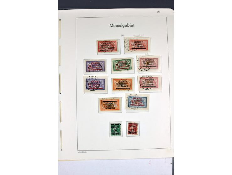 1920/22, umfangreiche ungebrauchte/postfrische und gestempelte Sammlung ab Germania mit u.a. Mi.-Nr. 10(4),11(5), 12(5) und 1