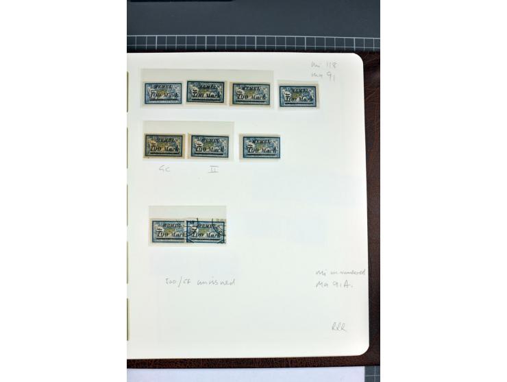 1920/22, umfangreiche ungebrauchte/postfrische und gestempelte Sammlung ab Germania mit u.a. Mi.-Nr. 10(4),11(5), 12(5) und 1