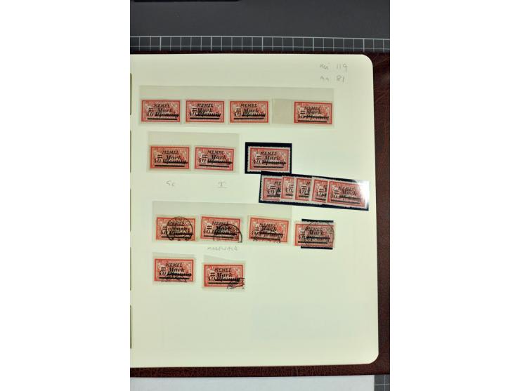 1920/22, umfangreiche ungebrauchte/postfrische und gestempelte Sammlung ab Germania mit u.a. Mi.-Nr. 10(4),11(5), 12(5) und 1