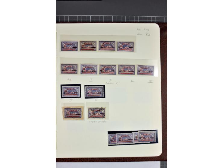 1920/22, umfangreiche ungebrauchte/postfrische und gestempelte Sammlung ab Germania mit u.a. Mi.-Nr. 10(4),11(5), 12(5) und 1