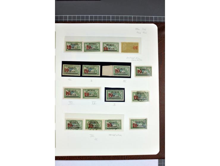 1920/22, umfangreiche ungebrauchte/postfrische und gestempelte Sammlung ab Germania mit u.a. Mi.-Nr. 10(4),11(5), 12(5) und 1