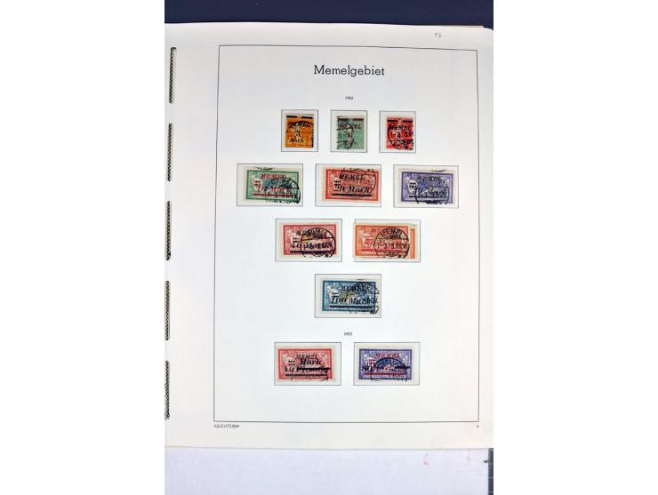 1920/22, umfangreiche ungebrauchte/postfrische und gestempelte Sammlung ab Germania mit u.a. Mi.-Nr. 10(4),11(5), 12(5) und 1