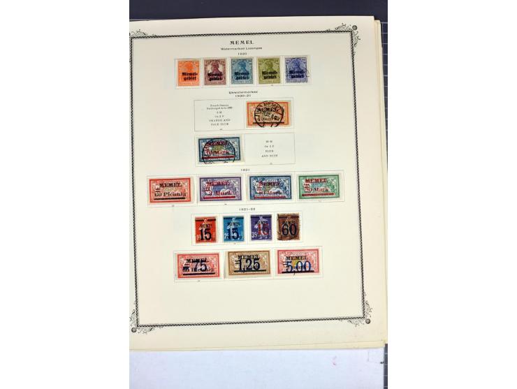 1920/22, umfangreiche ungebrauchte/postfrische und gestempelte Sammlung ab Germania mit u.a. Mi.-Nr. 10(4),11(5), 12(5) und 1