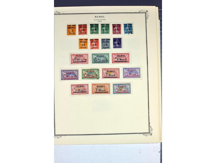 1920/22, umfangreiche ungebrauchte/postfrische und gestempelte Sammlung ab Germania mit u.a. Mi.-Nr. 10(4),11(5), 12(5) und 1