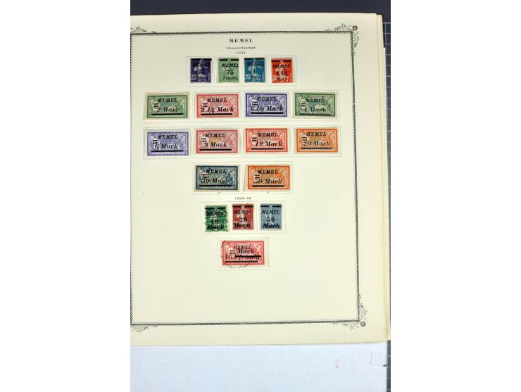 1920/22, umfangreiche ungebrauchte/postfrische und gestempelte Sammlung ab Germania mit u.a. Mi.-Nr. 10(4),11(5), 12(5) und 1