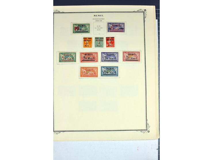 1920/22, umfangreiche ungebrauchte/postfrische und gestempelte Sammlung ab Germania mit u.a. Mi.-Nr. 10(4),11(5), 12(5) und 1