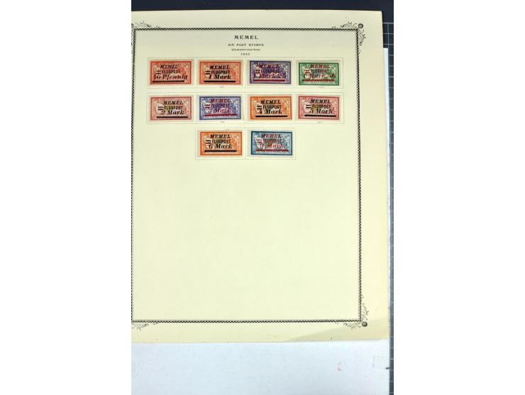 1920/22, umfangreiche ungebrauchte/postfrische und gestempelte Sammlung ab Germania mit u.a. Mi.-Nr. 10(4),11(5), 12(5) und 1