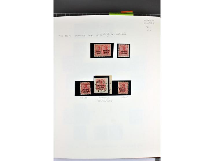 1920/22, umfangreiche ungebrauchte/postfrische und gestempelte Sammlung ab Germania mit u.a. Mi.-Nr. 10(4),11(5), 12(5) und 1