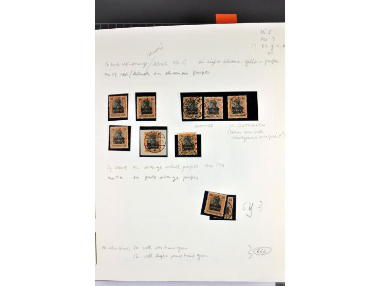 1920/22, umfangreiche ungebrauchte/postfrische und gestempelte Sammlung ab Germania mit u.a. Mi.-Nr. 10(4),11(5), 12(5) und 1