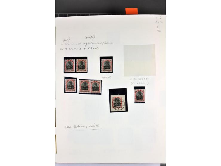 1920/22, umfangreiche ungebrauchte/postfrische und gestempelte Sammlung ab Germania mit u.a. Mi.-Nr. 10(4),11(5), 12(5) und 1