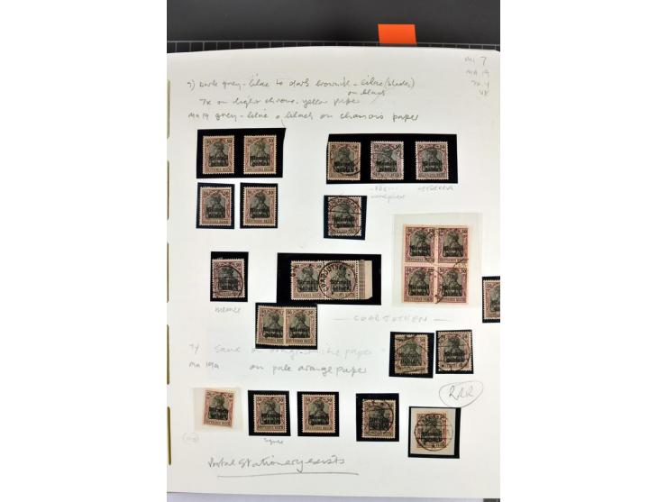 1920/22, umfangreiche ungebrauchte/postfrische und gestempelte Sammlung ab Germania mit u.a. Mi.-Nr. 10(4),11(5), 12(5) und 1