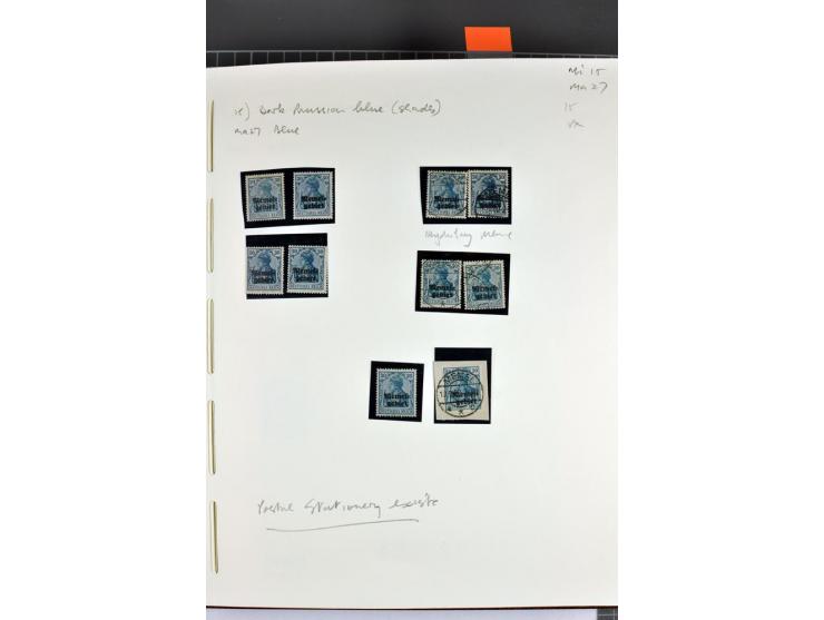 1920/22, umfangreiche ungebrauchte/postfrische und gestempelte Sammlung ab Germania mit u.a. Mi.-Nr. 10(4),11(5), 12(5) und 1