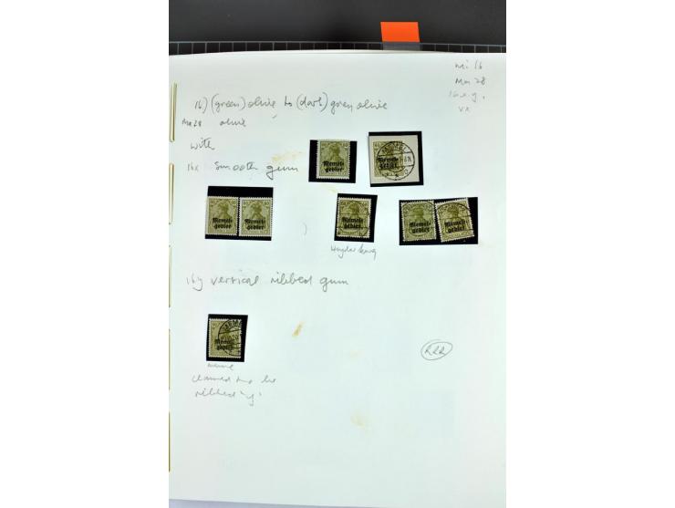 1920/22, umfangreiche ungebrauchte/postfrische und gestempelte Sammlung ab Germania mit u.a. Mi.-Nr. 10(4),11(5), 12(5) und 1