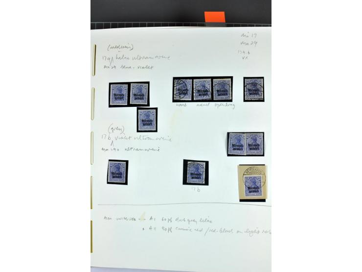1920/22, umfangreiche ungebrauchte/postfrische und gestempelte Sammlung ab Germania mit u.a. Mi.-Nr. 10(4),11(5), 12(5) und 1