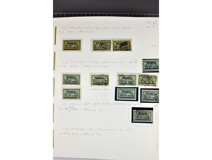 1920/22, umfangreiche ungebrauchte/postfrische und gestempelte Sammlung ab Germania mit u.a. Mi.-Nr. 10(4),11(5), 12(5) und 1