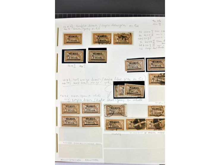 1920/22, umfangreiche ungebrauchte/postfrische und gestempelte Sammlung ab Germania mit u.a. Mi.-Nr. 10(4),11(5), 12(5) und 1