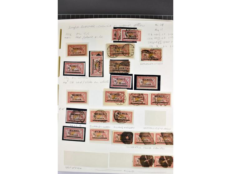 1920/22, umfangreiche ungebrauchte/postfrische und gestempelte Sammlung ab Germania mit u.a. Mi.-Nr. 10(4),11(5), 12(5) und 1