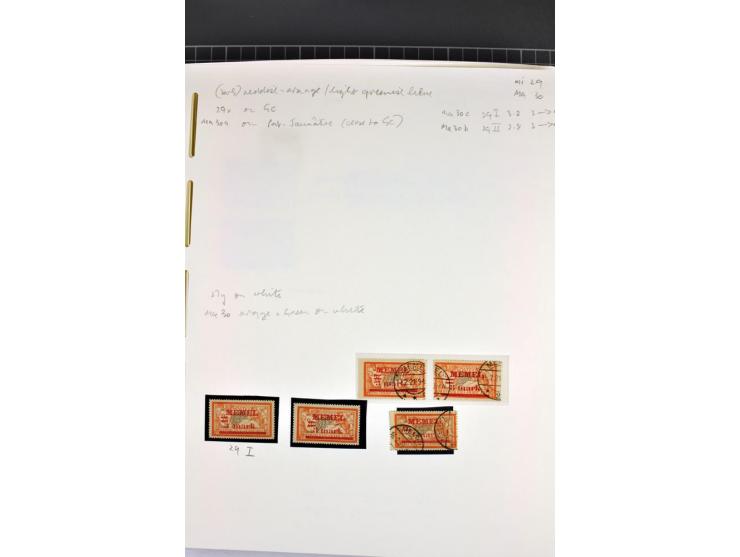 1920/22, umfangreiche ungebrauchte/postfrische und gestempelte Sammlung ab Germania mit u.a. Mi.-Nr. 10(4),11(5), 12(5) und 1