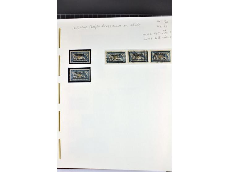 1920/22, umfangreiche ungebrauchte/postfrische und gestempelte Sammlung ab Germania mit u.a. Mi.-Nr. 10(4),11(5), 12(5) und 1