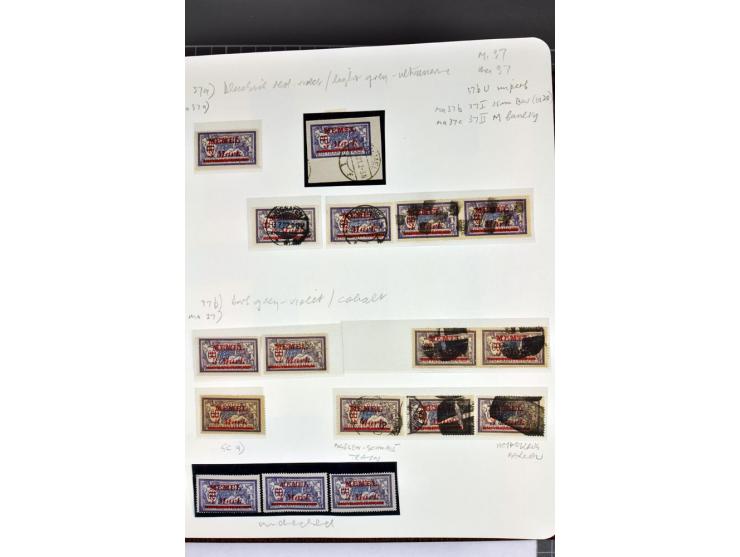 1920/22, umfangreiche ungebrauchte/postfrische und gestempelte Sammlung ab Germania mit u.a. Mi.-Nr. 10(4),11(5), 12(5) und 1