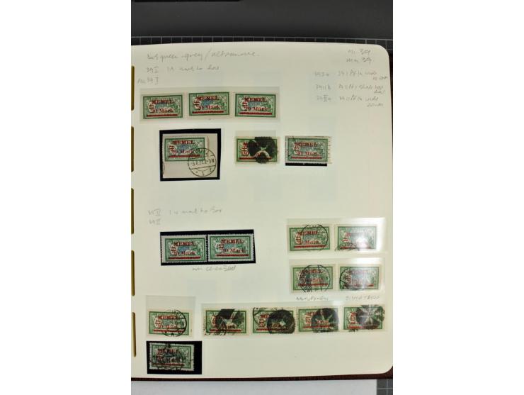 1920/22, umfangreiche ungebrauchte/postfrische und gestempelte Sammlung ab Germania mit u.a. Mi.-Nr. 10(4),11(5), 12(5) und 1
