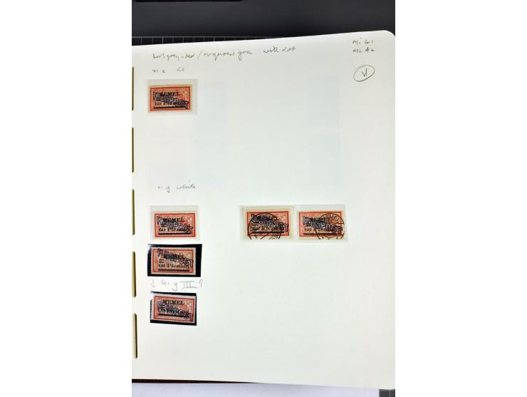 1920/22, umfangreiche ungebrauchte/postfrische und gestempelte Sammlung ab Germania mit u.a. Mi.-Nr. 10(4),11(5), 12(5) und 1