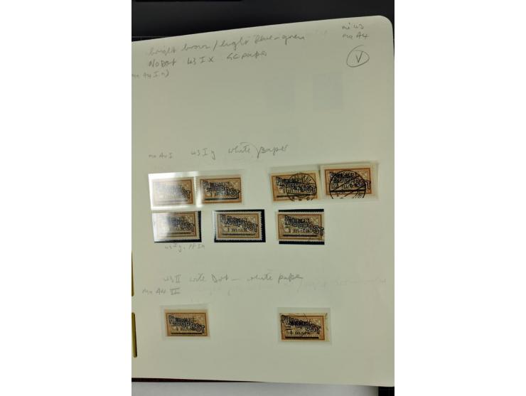 1920/22, umfangreiche ungebrauchte/postfrische und gestempelte Sammlung ab Germania mit u.a. Mi.-Nr. 10(4),11(5), 12(5) und 1