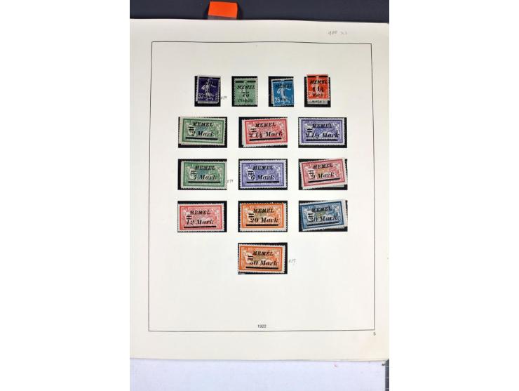 1920/22, umfangreiche ungebrauchte/postfrische und gestempelte Sammlung ab Germania mit u.a. Mi.-Nr. 10(4),11(5), 12(5) und 1