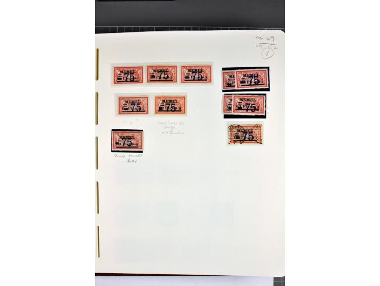 1920/22, umfangreiche ungebrauchte/postfrische und gestempelte Sammlung ab Germania mit u.a. Mi.-Nr. 10(4),11(5), 12(5) und 1