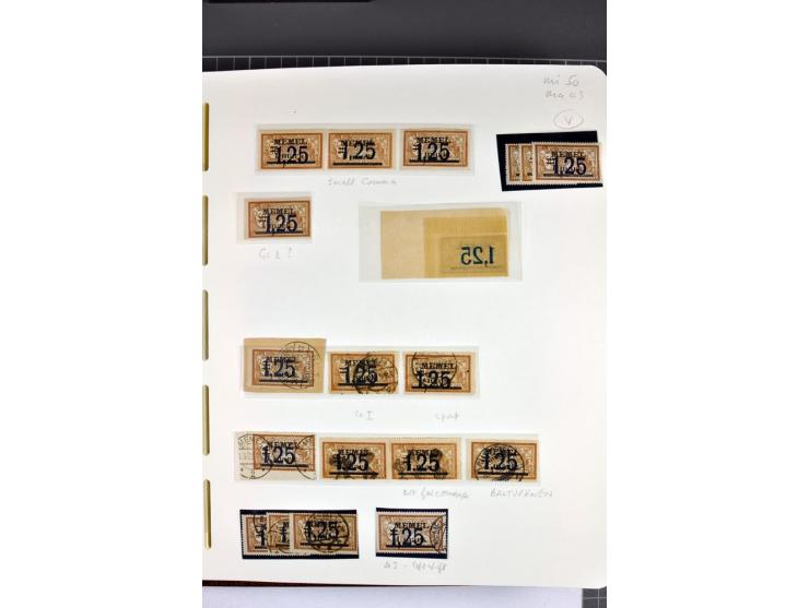 1920/22, umfangreiche ungebrauchte/postfrische und gestempelte Sammlung ab Germania mit u.a. Mi.-Nr. 10(4),11(5), 12(5) und 1