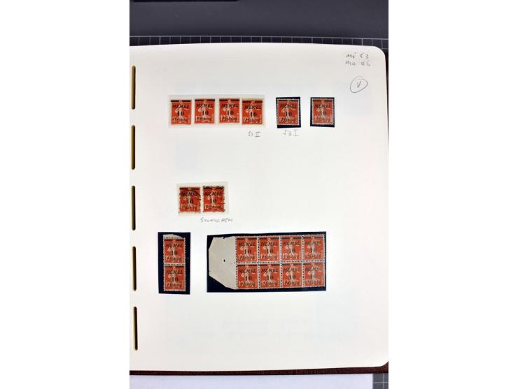 1920/22, umfangreiche ungebrauchte/postfrische und gestempelte Sammlung ab Germania mit u.a. Mi.-Nr. 10(4),11(5), 12(5) und 1