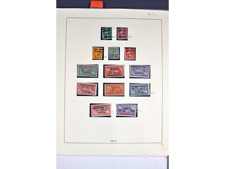 1920/22, umfangreiche ungebrauchte/postfrische und gestempelte Sammlung ab Germania mit u.a. Mi.-Nr. 10(4),11(5), 12(5) und 1