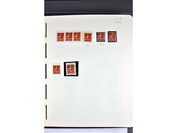 1920/22, umfangreiche ungebrauchte/postfrische und gestempelte Sammlung ab Germania mit u.a. Mi.-Nr. 10(4),11(5), 12(5) und 1