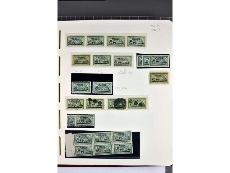 1920/22, umfangreiche ungebrauchte/postfrische und gestempelte Sammlung ab Germania mit u.a. Mi.-Nr. 10(4),11(5), 12(5) und 1