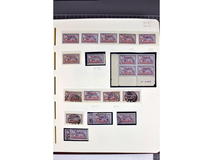 1920/22, umfangreiche ungebrauchte/postfrische und gestempelte Sammlung ab Germania mit u.a. Mi.-Nr. 10(4),11(5), 12(5) und 1