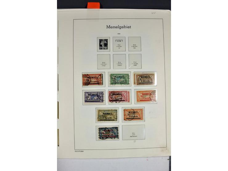1920/22, umfangreiche ungebrauchte/postfrische und gestempelte Sammlung ab Germania mit u.a. Mi.-Nr. 10(4),11(5), 12(5) und 1
