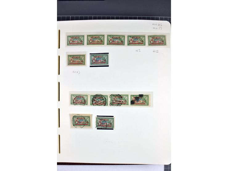 1920/22, umfangreiche ungebrauchte/postfrische und gestempelte Sammlung ab Germania mit u.a. Mi.-Nr. 10(4),11(5), 12(5) und 1