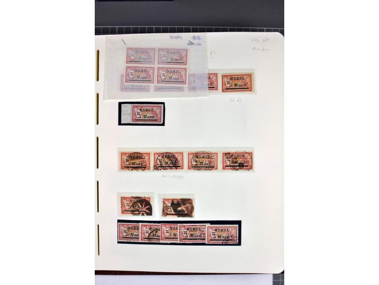1920/22, umfangreiche ungebrauchte/postfrische und gestempelte Sammlung ab Germania mit u.a. Mi.-Nr. 10(4),11(5), 12(5) und 1