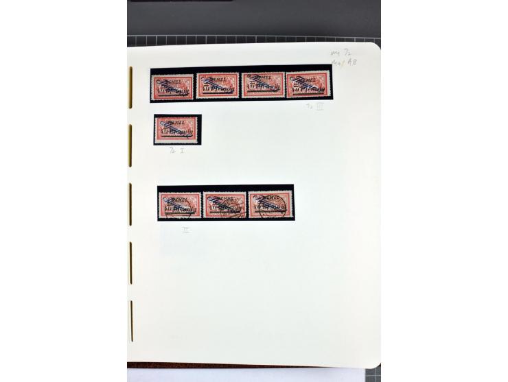 1920/22, umfangreiche ungebrauchte/postfrische und gestempelte Sammlung ab Germania mit u.a. Mi.-Nr. 10(4),11(5), 12(5) und 1