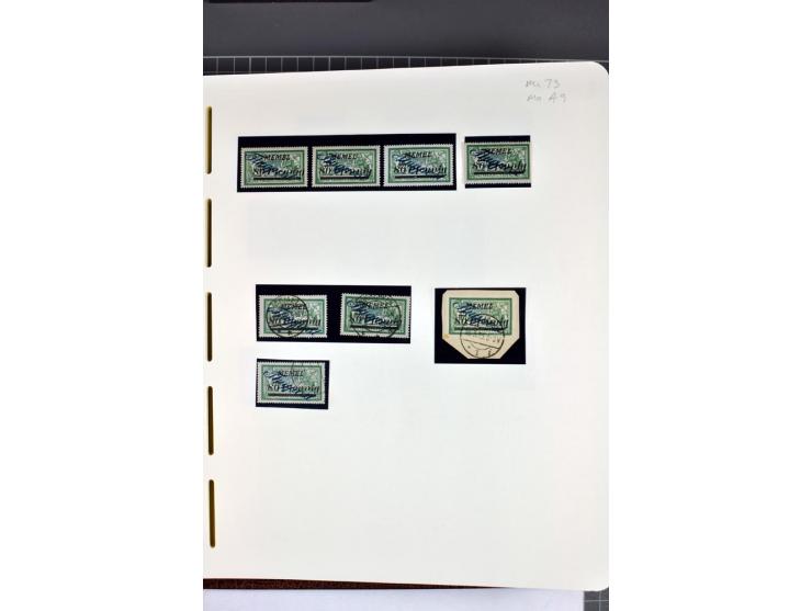 1920/22, umfangreiche ungebrauchte/postfrische und gestempelte Sammlung ab Germania mit u.a. Mi.-Nr. 10(4),11(5), 12(5) und 1