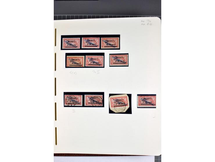 1920/22, umfangreiche ungebrauchte/postfrische und gestempelte Sammlung ab Germania mit u.a. Mi.-Nr. 10(4),11(5), 12(5) und 1